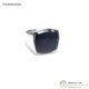 �ȥ०�å� ��TOM WOOD�� Cushion Ring ���å���� ��� �֥롼�ۡ������� ��� ����С� 925 ���� #52 12�� 100306�ڿ��ʡ� 