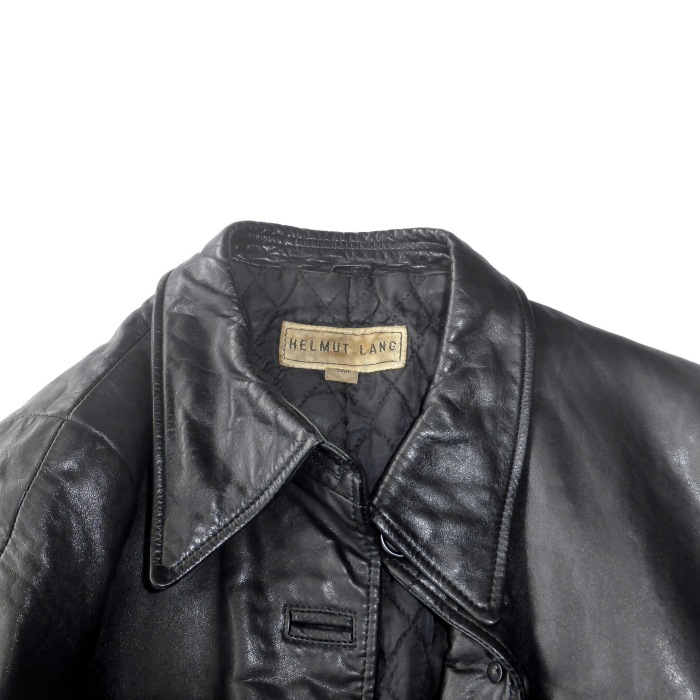 �إ�ࡼ�ȥ�� ��HELMUT LANG�� �쥶�� ���㥱�å� �饤������ �������� ��9AR �֥�å�����š� 