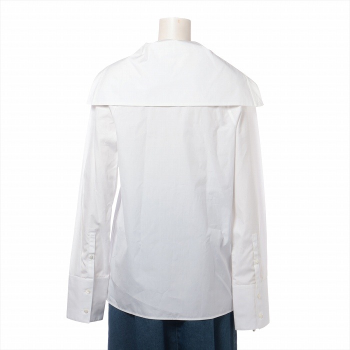 ���륵����� ��JIL SANDER�� ���åȥ� ����� �֥饦�� Ĺµ �ȥåץ� ��36 �ۥ磻�� JSPN601906 ����������š� 