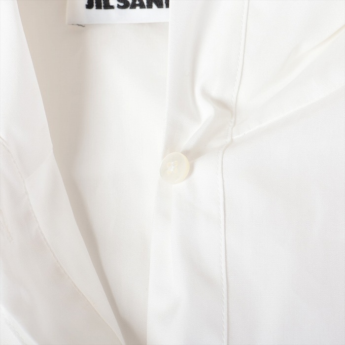 ���륵����� ��JIL SANDER�� ���åȥ� ����� �֥饦�� Ĺµ �ȥåץ� ��36 �ۥ磻�� JSPN601906 ����������š� 