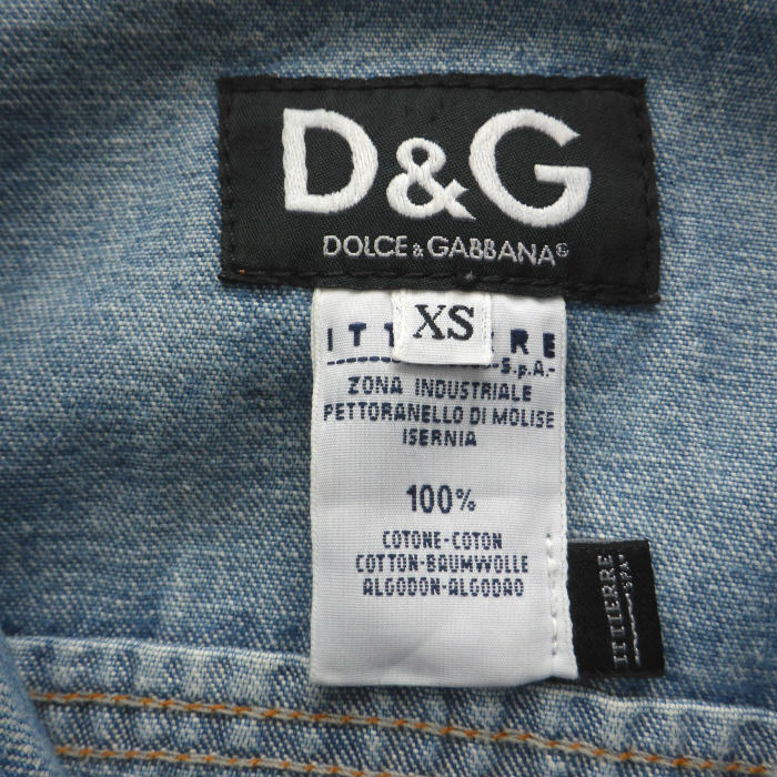�ɥ��������ɥ��åС��� ��DOLCE&GABBANA�� D&G �ǥ˥� ���㥱�å� �ե����� #XS ����ǥ��� ����������š� 
