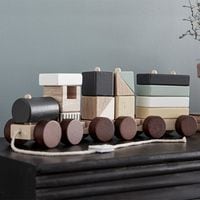 KIDS CONCEPT ���å����󥻥ץ� Block train natural �ȥ쥤��