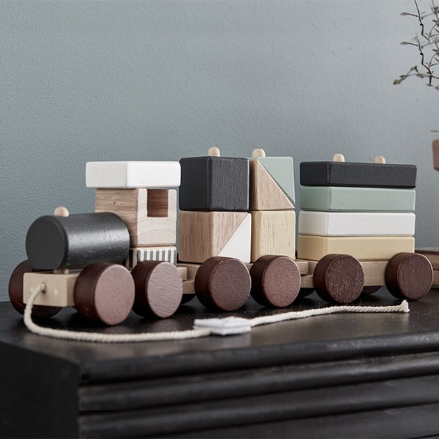 KIDS CONCEPT キッズコンセプト Block train natural トレイン