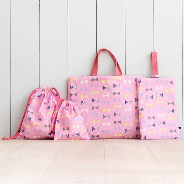 nunocoto 1mで作れる入園グッズ4点セット リボン 【ラッピング対応