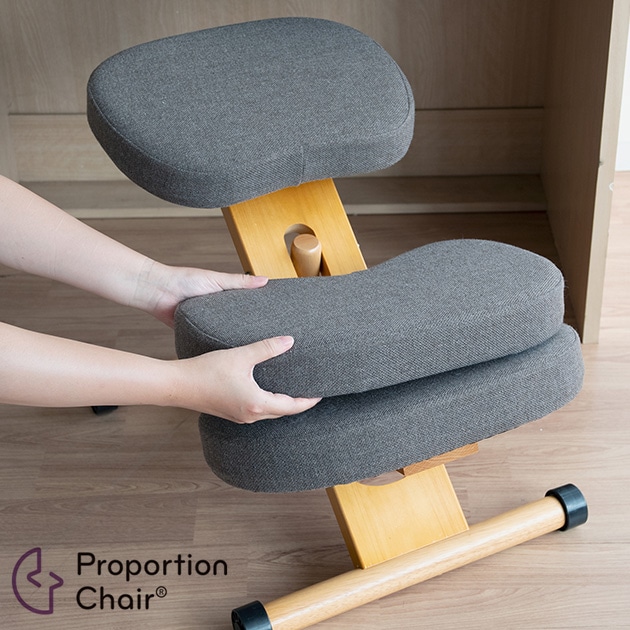 プロポーションチェア補助クッション付き　レッド プロポーションチェア キッズ デスク チェア 補助クッション付き CH