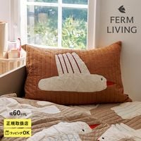 ferm LIVING �ե������ӥ� Bird Quilted Cushion Rectangular - Sugar Kelp  �֥饦��