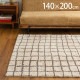 journal standard Furniture ���㡼�ʥ륹��������ɥե��˥��㡼 GRID RUG ����å� �饰 140cm��200cm