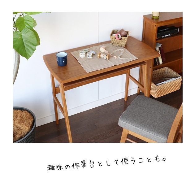 �����ǥ��� ��90cm�߱��Ԥ�45cm Wood Desk -ody- �֥饦��