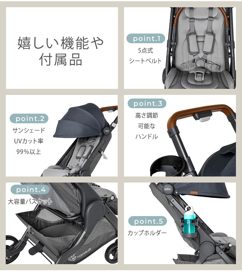 Ergobaby ���르�٥ӡ� metro+ ��ȥ��ץ饹 �ǥ�å���