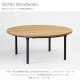 Nichibi Woodworks �˥��ӥ��åɥ���� Wells �����륺 �����ĥơ��֥� �߷� ľ��90cm