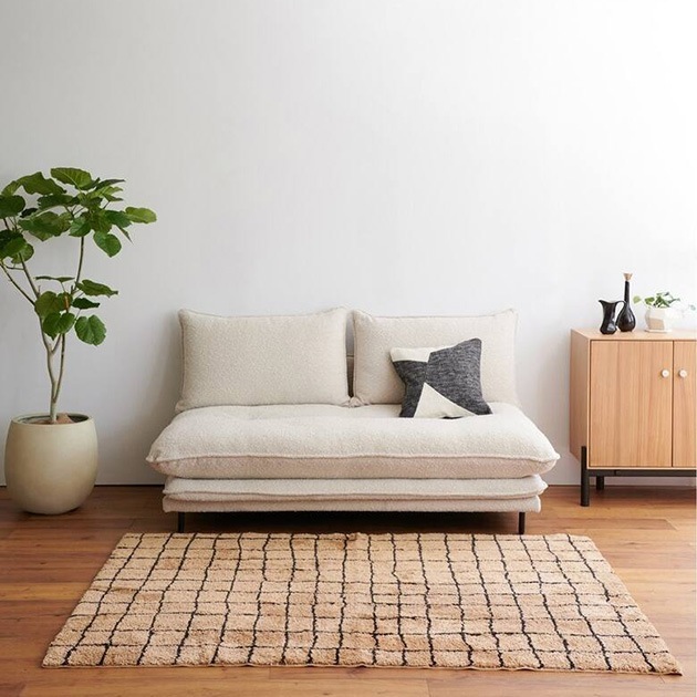 journal standard Furniture ���㡼�ʥ륹��������ɥե��˥��㡼 GRID RUG ����å� �饰 200cm��250cm
