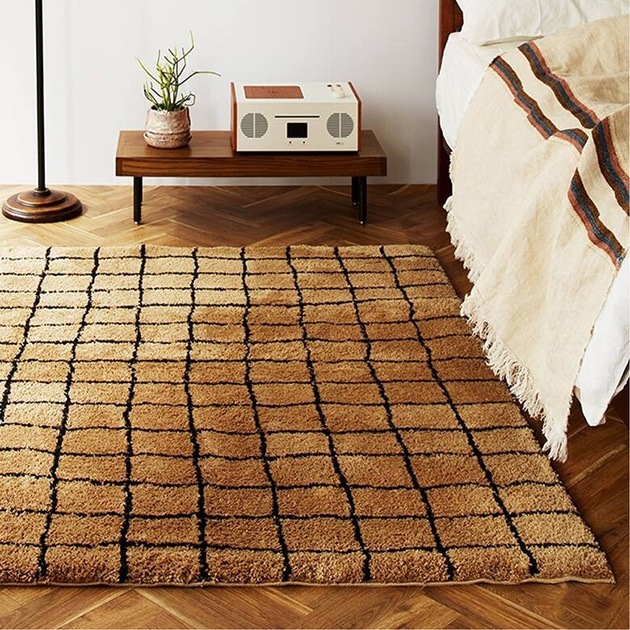 journal standard Furniture ���㡼�ʥ륹��������ɥե��˥��㡼 GRID RUG ����å� �饰 200cm��250cm