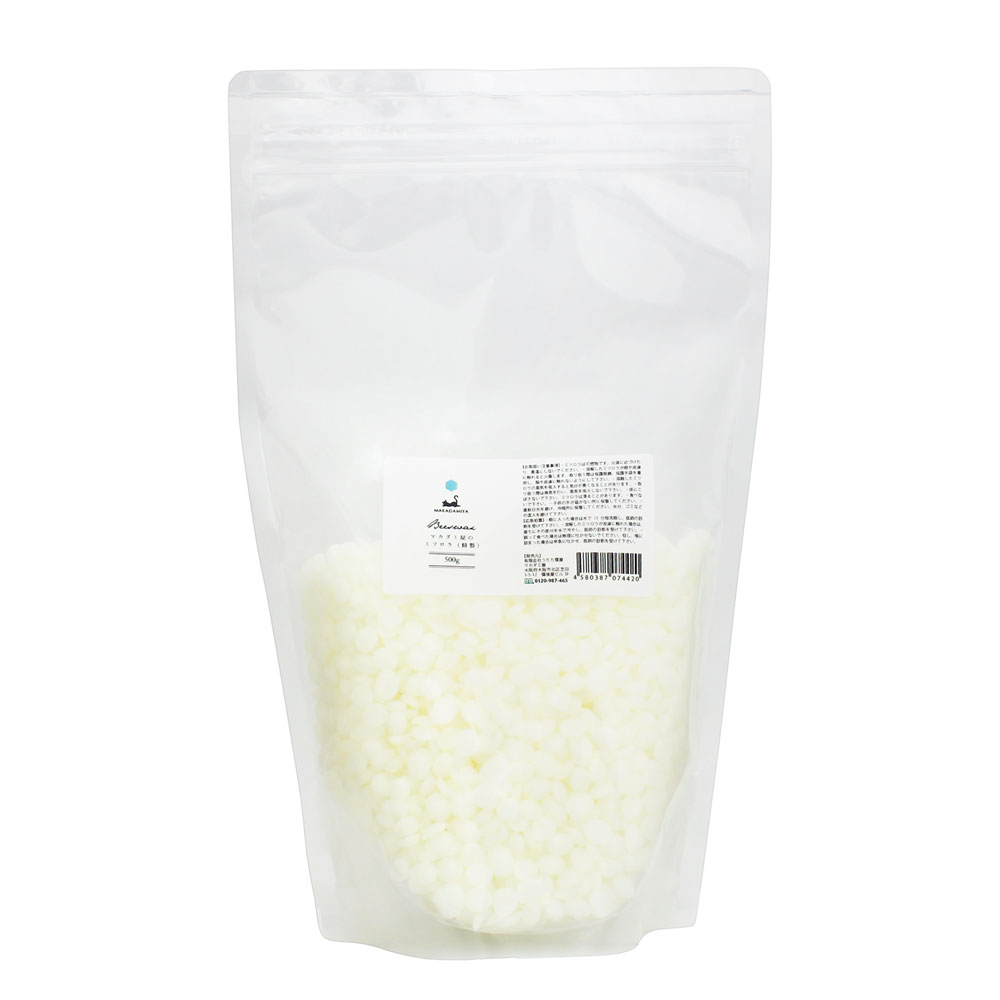 天然由来100% 蜜蝋 精製 (ミツロウ ビーズワックス 粒状) 500g