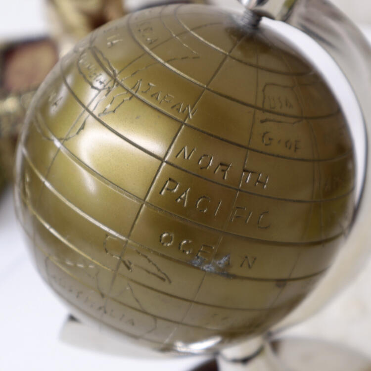 アンティーク地球儀　オブジェ レトロ オブジェ R18153 地球儀 アンティーク 置物 オーナメント