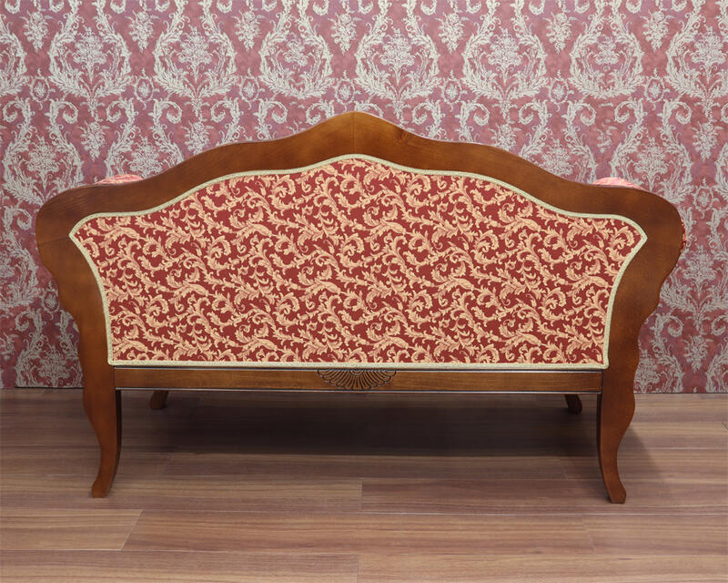 イタリア製 2人掛けソファ 生地張りソファ 高級 アンティーク調 店舗展示特価品 イタリア製 2人掛けソファ 生地張りソファ 高級 アンティーク調 店舗