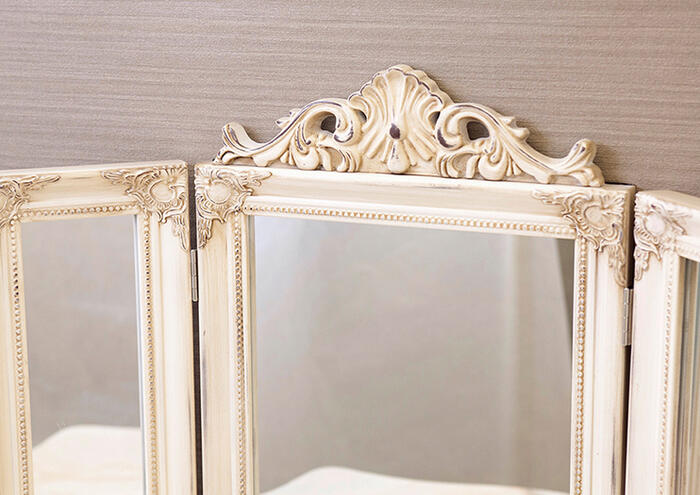 チャーチルウッド 三面鏡 3色より選択<br>RE25148 | 卓上ミラー