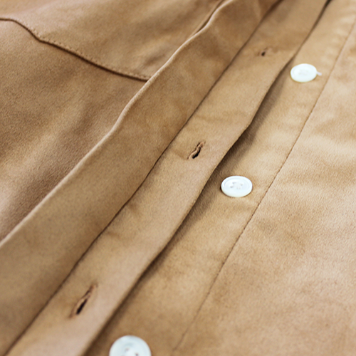 プロテクトシャツ／スリムスウェード【ライムグリーン】