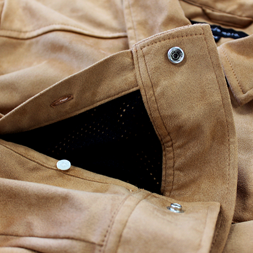 プロテクトシャツ／スリムスウェード【ライムグリーン】