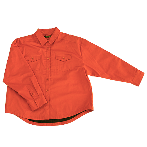プロテクトシャツ／ボックスチノ【ディープオレンジ】