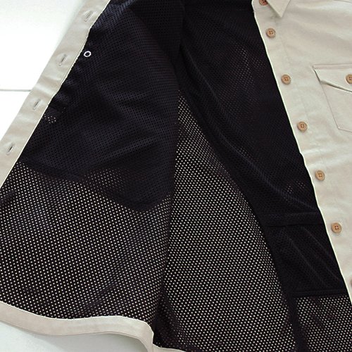 プロテクトシャツ／ボックスチノ【ディープオレンジ】