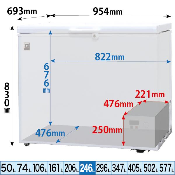 ֡ۥޥ ॹȥå ե꡼֥륷꡼ 246L RCY-246 ۥ磻 - ̳ - 954693830(mm) - ǽ-20®ൡǽդLED Υե