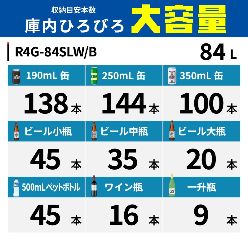 ��ޥ��� 4�̥��饹��¢���硼������ �ե����������� ��塦���� 84L R4G-84SLW �ۥ磻�� - ��̳����¢�� - ������ : 454��408��985(mm) - ��ǽ : 2��12���Ϫ�ɻߵ�ǽ�դ���LED�������������� �Υ�ե���