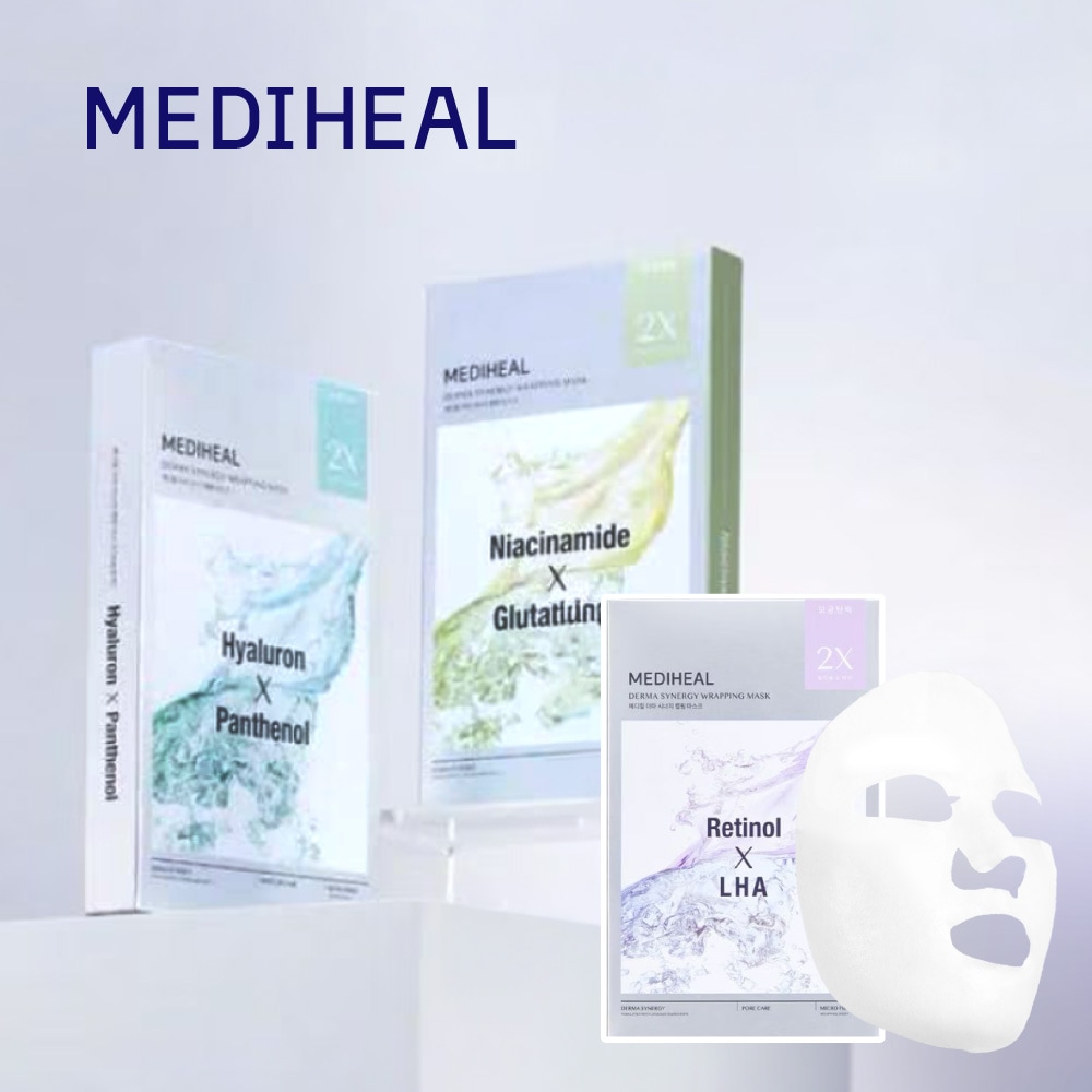MEDIHEAL メディヒール】ダーマシナジー ラッピング マスク 4枚入り