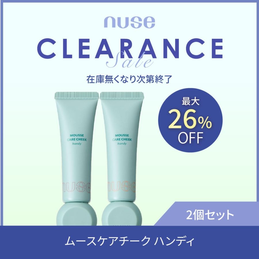 【訳あり品】nuse ムースケアチークハンディ 10ml Mousse Care Cheek Handy
