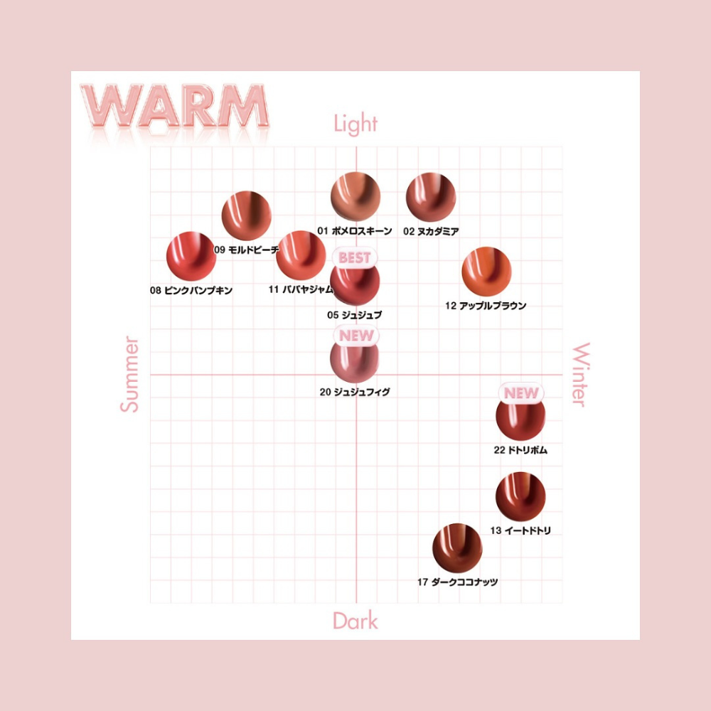 ザジューシーラスティングティント THE JUICY LASTING TINT rom&nd