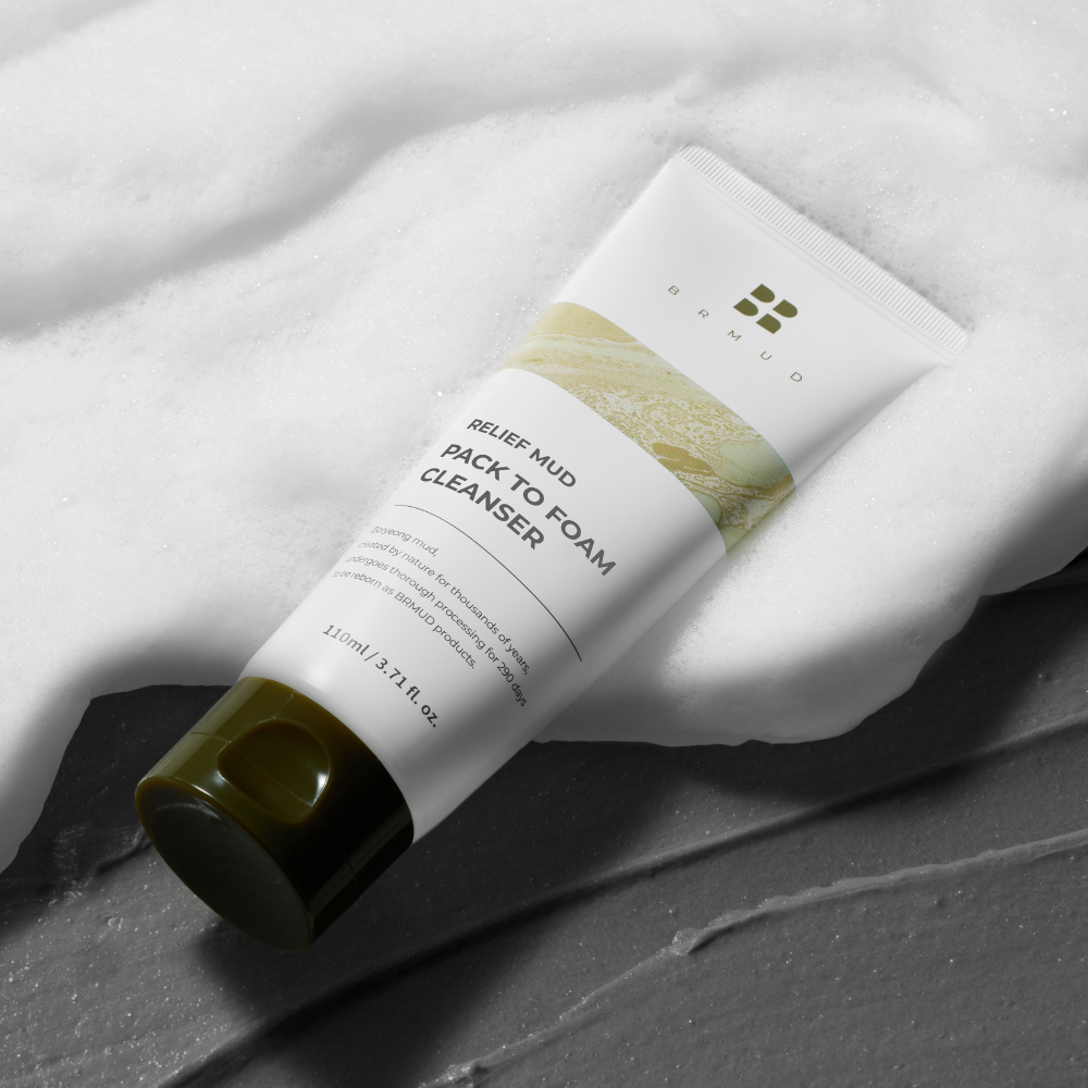 【組み合わせ自由｜BRMUD 2点以上購入でATEEZ特典｜先着20名様】リリーフ マッド パック トゥフォーム クレンザー, 110ml  Relief Mud Pack To Foam Cleanser