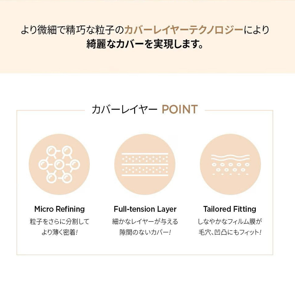 エッセンシャル スキン ヌーダー カバー レイヤー クッション （本品+レフィル付き） Essential Skin Nuder Cover Layer Cushion