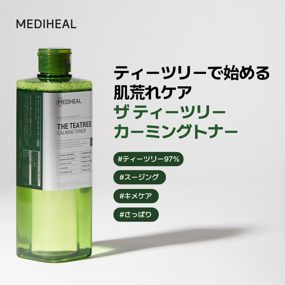 MEDIHEAL メディヒール】ティーツリーカーミングトナー 500ml