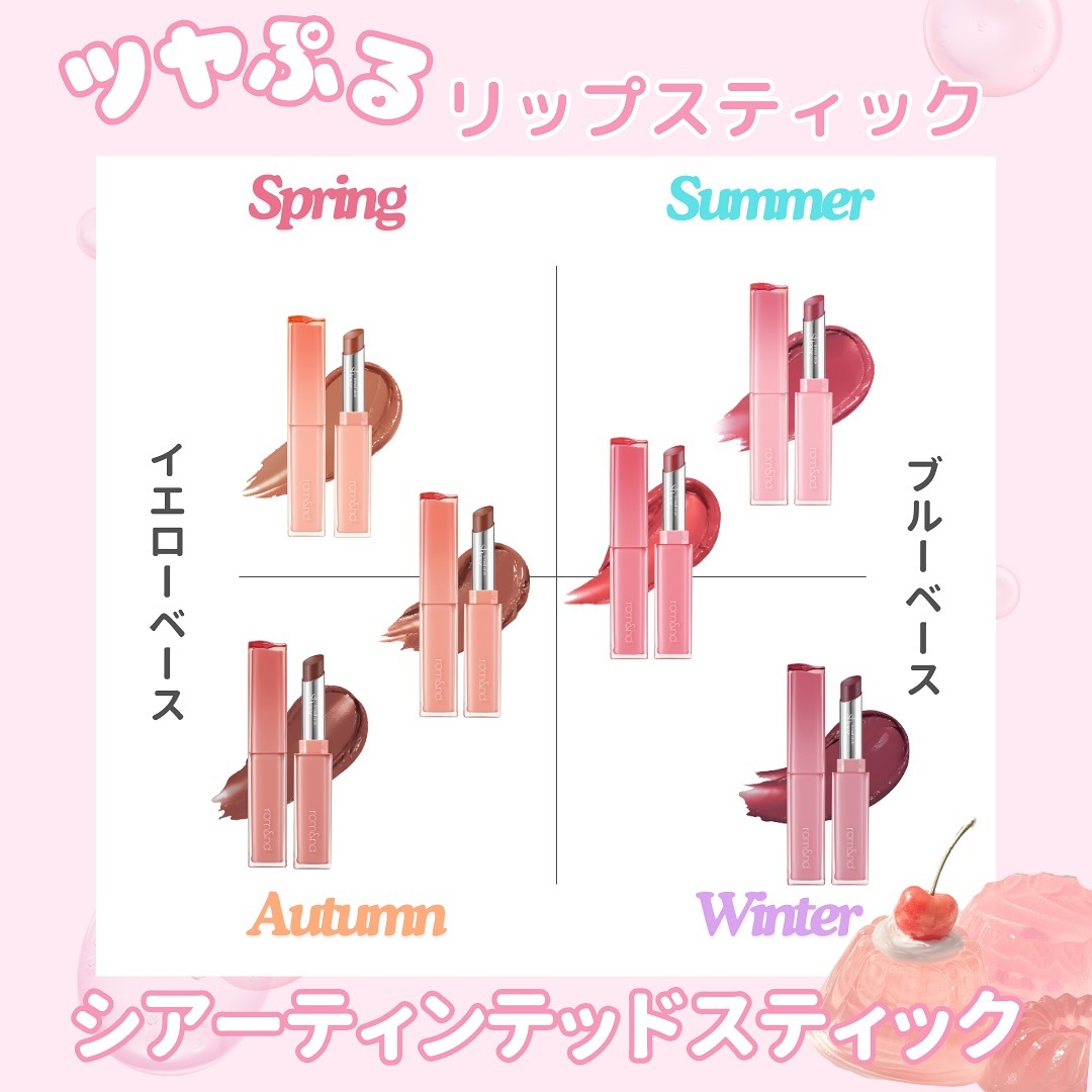 全6色 シアーティンテッドスティック Sheer Tinted Stick