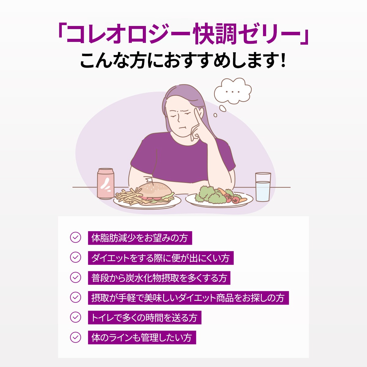 【NEW】【10本入り】コレオロジー快調ゼリー  ぷるぷる/ダイエッター注目の間食/カロリー対策/甘いぶどう味/チアシード入り/快便/韓国人気ダイエット食品