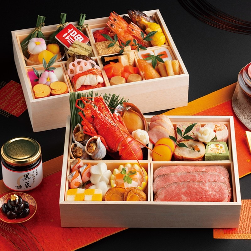 【早割!】来館引取 2027年 レンブラントホテル海老名　日本料理「四季」　おせち二段重　欅 -けやき-