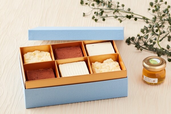 #22時の誘惑チーズケーキCUBE 6個セット　　(ブルｰチーズ×2、ティラミス×2、宇治抹茶×2)