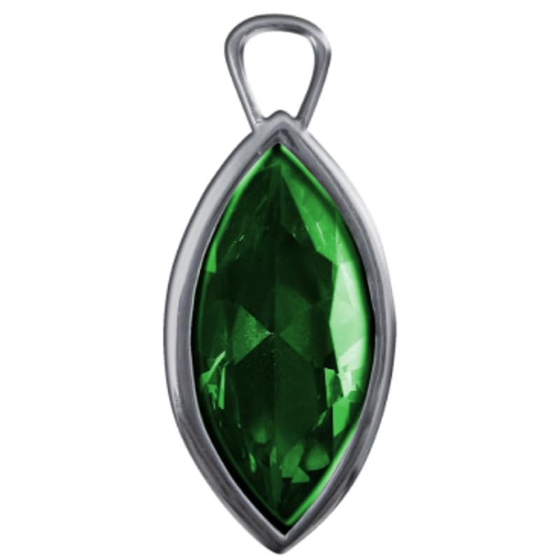 創造の緑の光 ジルコニア 《リヒトウェーゼン》 16×22mm｜フラワー