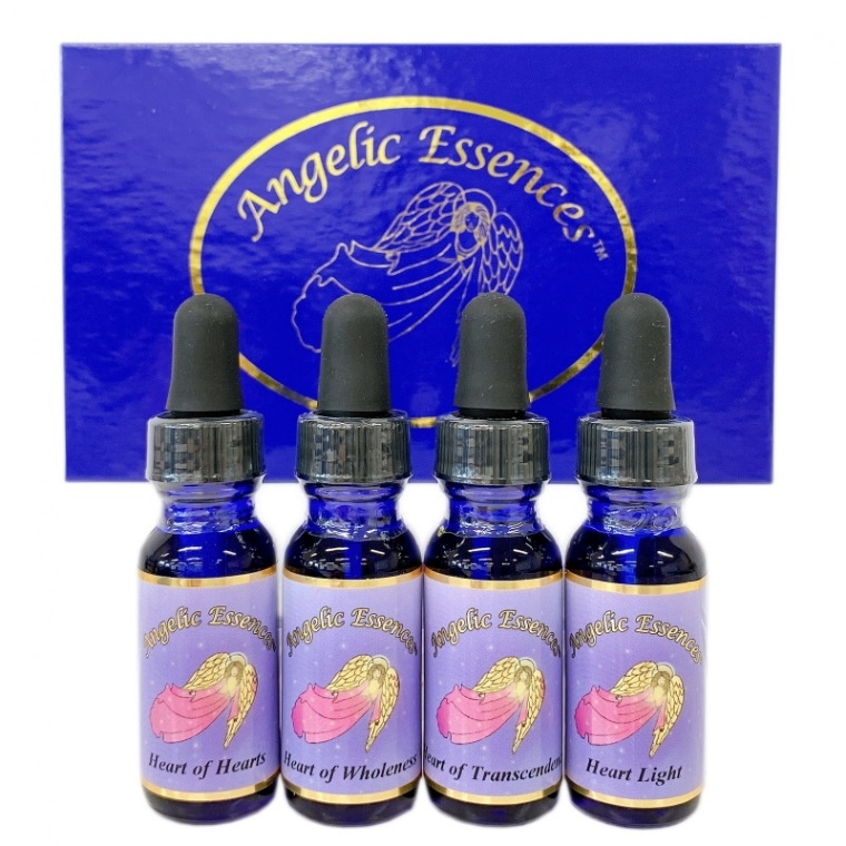 【予約品】#93ヒーリングハートオブザソウル アンジェリックフラワーエッセンス ハート オブ オール キット全4本《アンジェリックエッセンス
