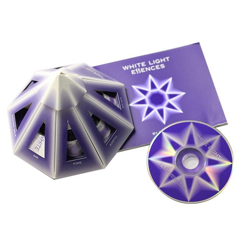 ホワイトライト・ピラミッドキット(CD・和訳付)《オーストラリアンブッシュ フラワーエッセンス》10ml×7本セット