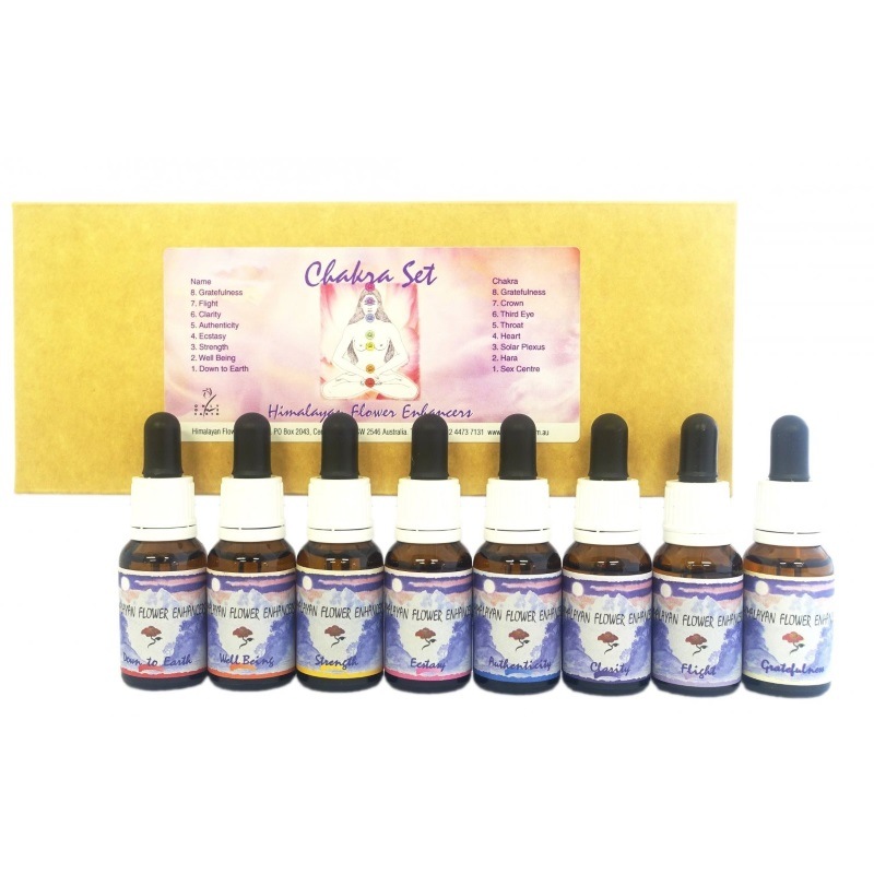 チャクラキット全8本《ヒマラヤン・フラワーエンハンサーズ》15ml×8本 