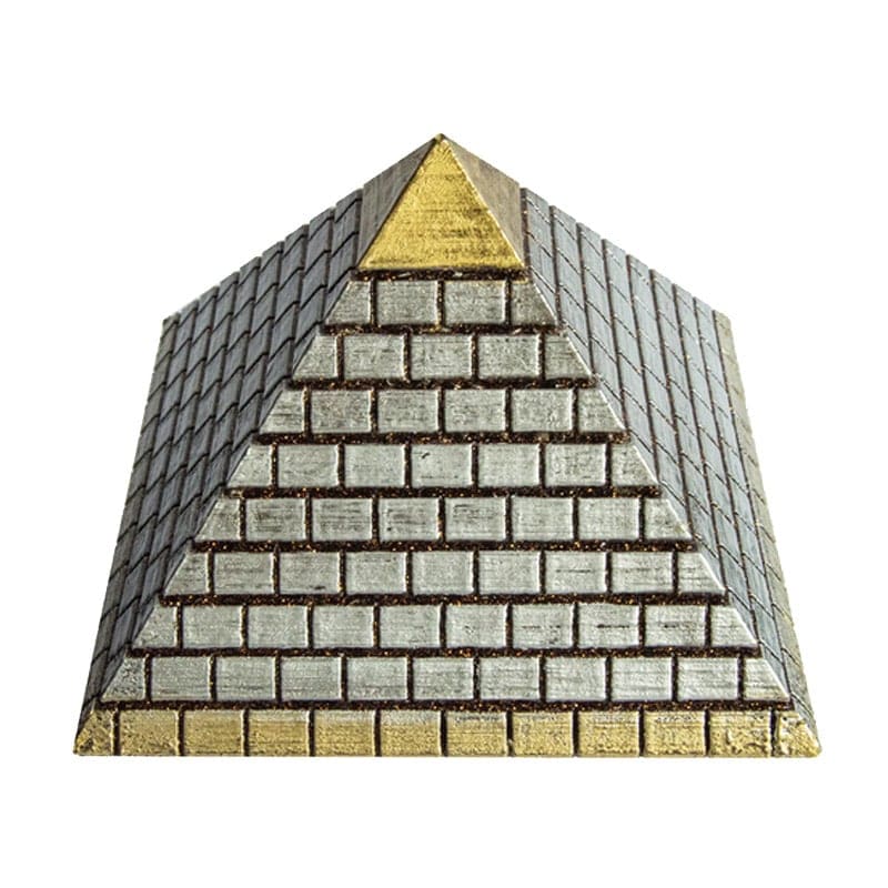 レンガピラミッドオブジェ（シルバー）《ボヘミアンオルゴナイト