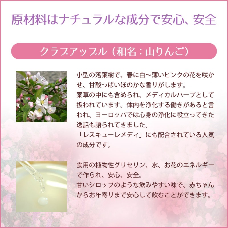 クラブアップル（清浄）《バッチフラワーレメディ》10ml｜フラワーレメディ【公式】