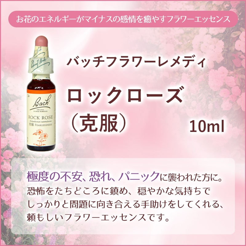 ロックローズ（克服）《バッチフラワーレメディ》10ml｜フラワー