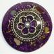 マンダラの携帯用シール（ワインレッド） 《ボヘミアンオルゴナイト》 3.5cm