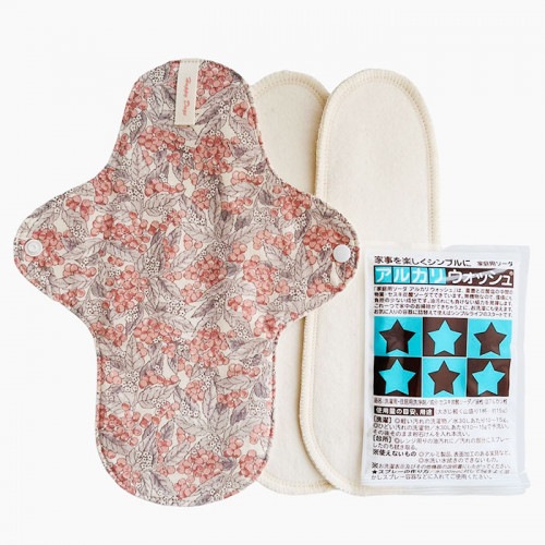 布ナプキン［軽い日～普通の日用］昼用お試しセット　ホルダーSサイズ(防水あり）＆パッドSサイズ 　【ネコポス可】　★嬉しい特典付き★