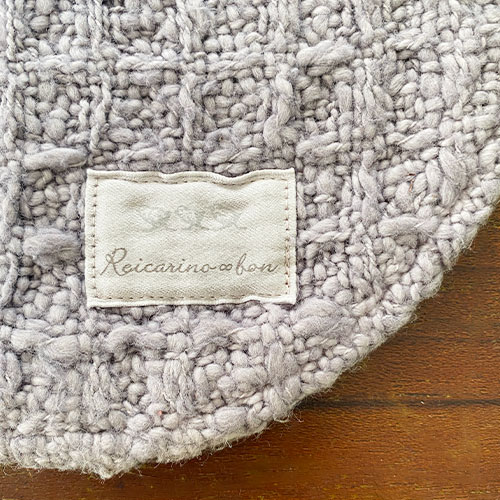 【アウトレット】無農薬和綿ガラ紡ワッフル ベビースタイ　草木染め【ネコポス可】