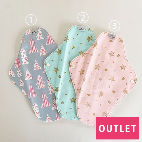 【アウトレット】［普通の日］ホルダー&ハンカチ布ナプキンセットMサイズ　Lulu Gause 選べる色柄【ネコポス可】NO_30