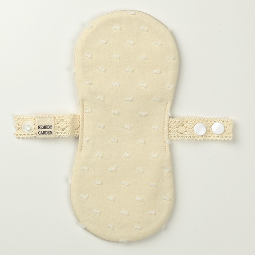 おりものライナー ［おりもの・軽い日用］リネン ひょうたん型(防水布あり)【ネコポス可】