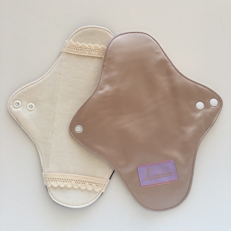 LUMIERE SELECTION　布ナプキン［軽い日～普通の日用］布ナプキンホルダーSサイズ防水あり【ネコポス可】