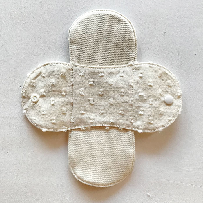 布ナプキン ［おりもの・軽い日用］ひょうたん型ホルダーSSサイズ オーガニックリネン(防水布あり)【ネコポス可】